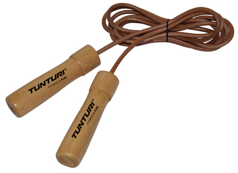 Скакалка Tunturi Jumprope Leather Pro цена и информация | Скакалки | pigu.lt