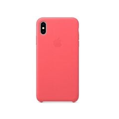 Чехол оригинальный MTEX2ZM/A Leather Apple iPhone XS Max розовый цена и информация | Чехлы для телефонов | pigu.lt