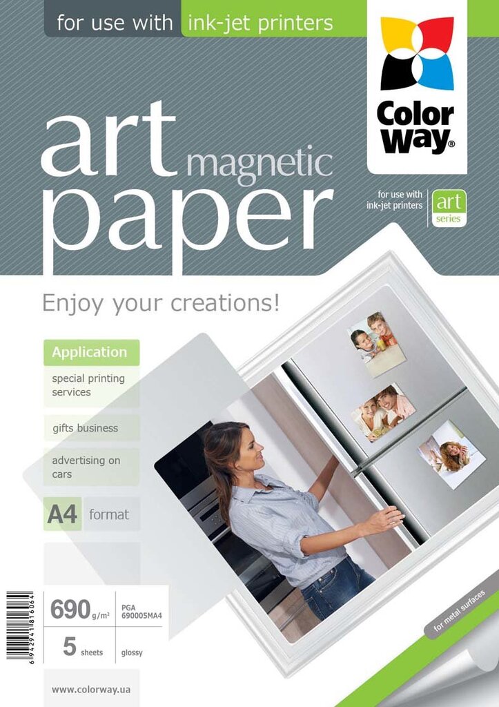 ColorWay art magnetic paper цена и информация | Priedai fotoaparatams | pigu.lt