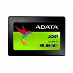 ADATA Ultimate SU650 120GB 2,5" SATA SSD kaina ir informacija | Vidiniai kietieji diskai (HDD, SSD, Hybrid) | pigu.lt