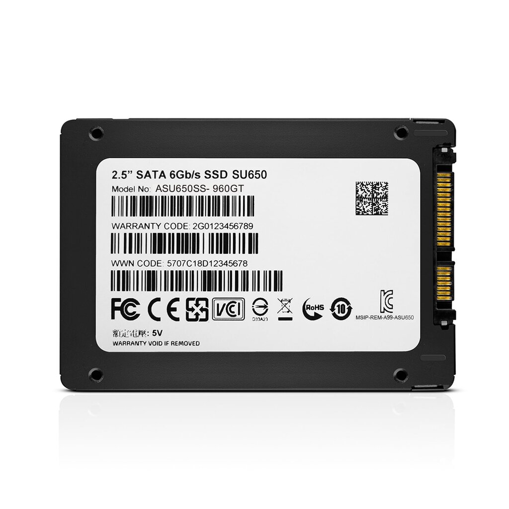 ADATA Ultimate SU650 120GB 2,5" SATA SSD kaina ir informacija | Vidiniai kietieji diskai (HDD, SSD, Hybrid) | pigu.lt