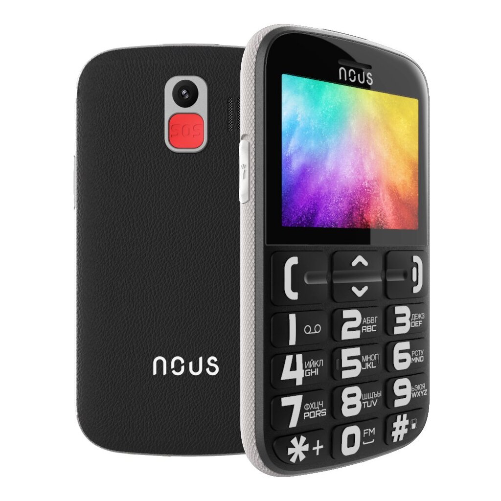 Nous NS2422 Helper, Dual SIM, Black kaina ir informacija | Mobilieji telefonai | pigu.lt