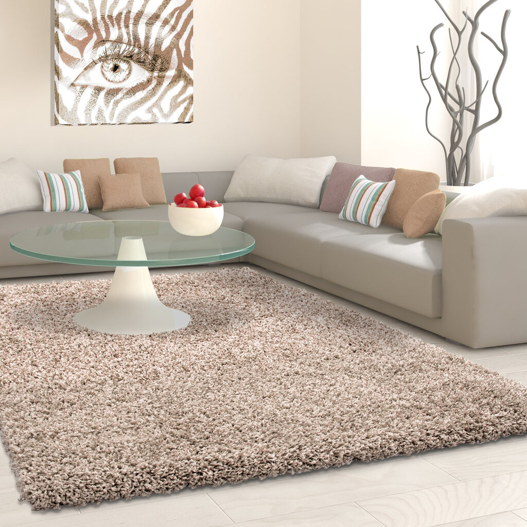 Ayyildiz kilimas LIFE quadrat beige, 140X140 cm kaina ir informacija | Kilimai | pigu.lt