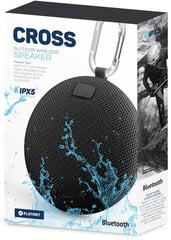 Platinet Cross Bluetooth 5W IPX5, черный цена и информация | Аудиоколонки | pigu.lt