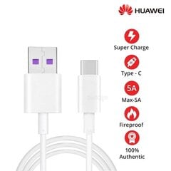 Huawei AP71 SuperCharge Type-C 3.1, Белый цена и информация | Кабели для телефонов | pigu.lt