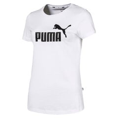 Marškinėliai moterims Puma ESS Logo White XXL kaina ir informacija | Marškinėliai moterims | pigu.lt