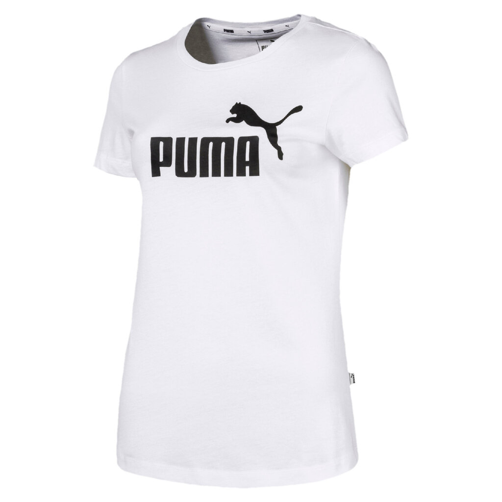 Marškinėliai moterims Puma ESS Logo White XXL цена и информация | Marškinėliai moterims | pigu.lt