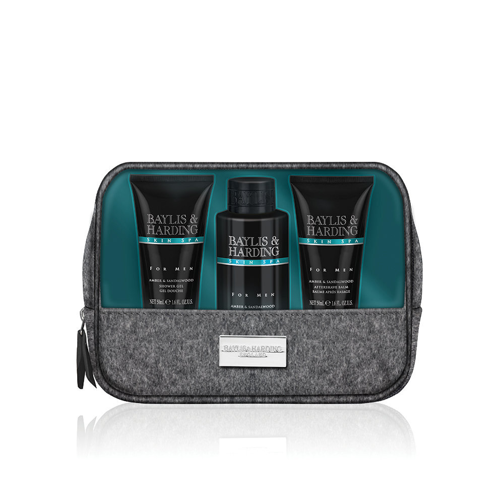 Kosmetikos rinkinys Baylis & Harding Skin Spa Men's vyrams: šampūnas 100 ml + dušo želė 50 ml + balzamas po skutimosi 50 ml kaina ir informacija | Šampūnai | pigu.lt