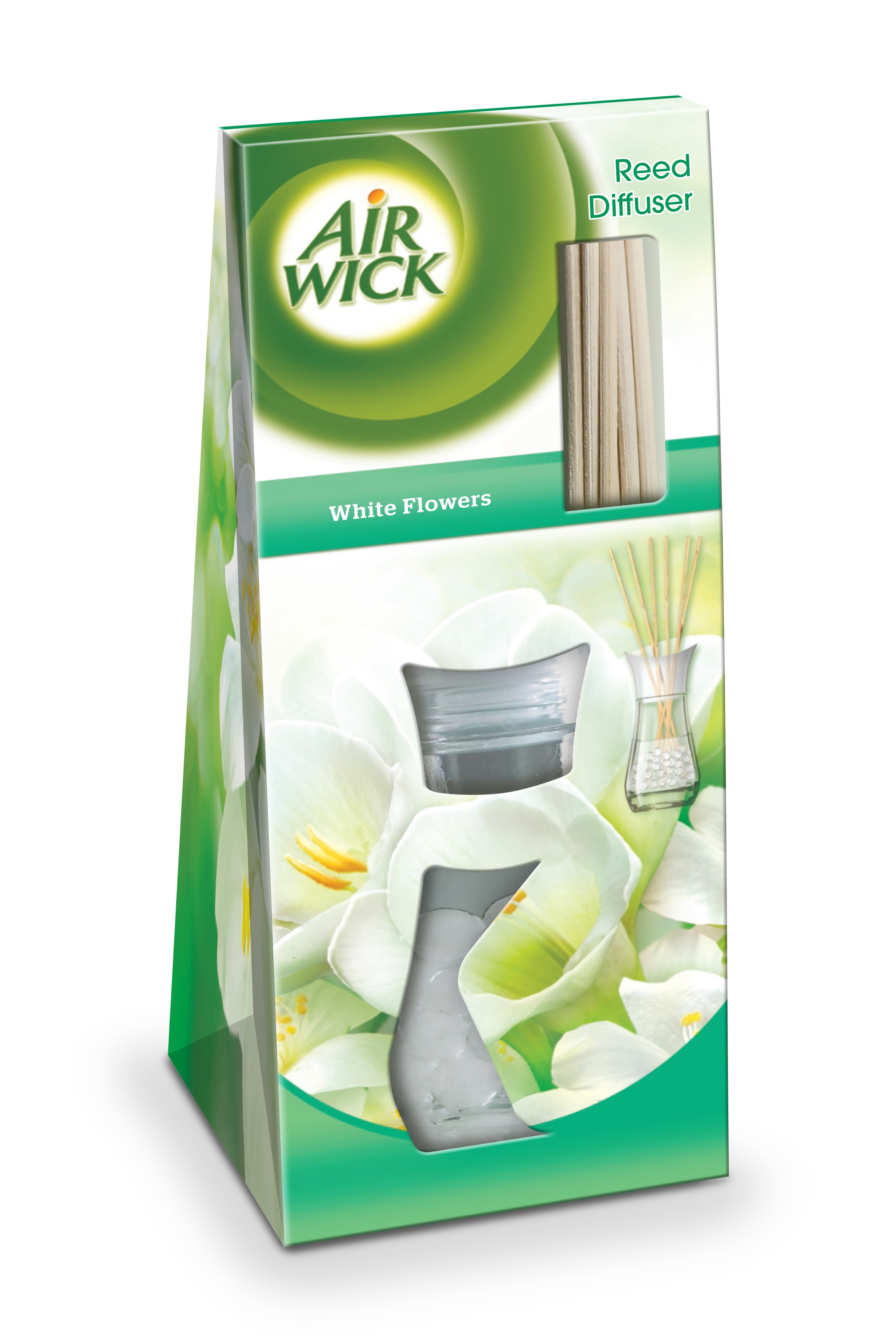 AirWick kvapnios lazdelės Baltosios gėlės, 30 ml