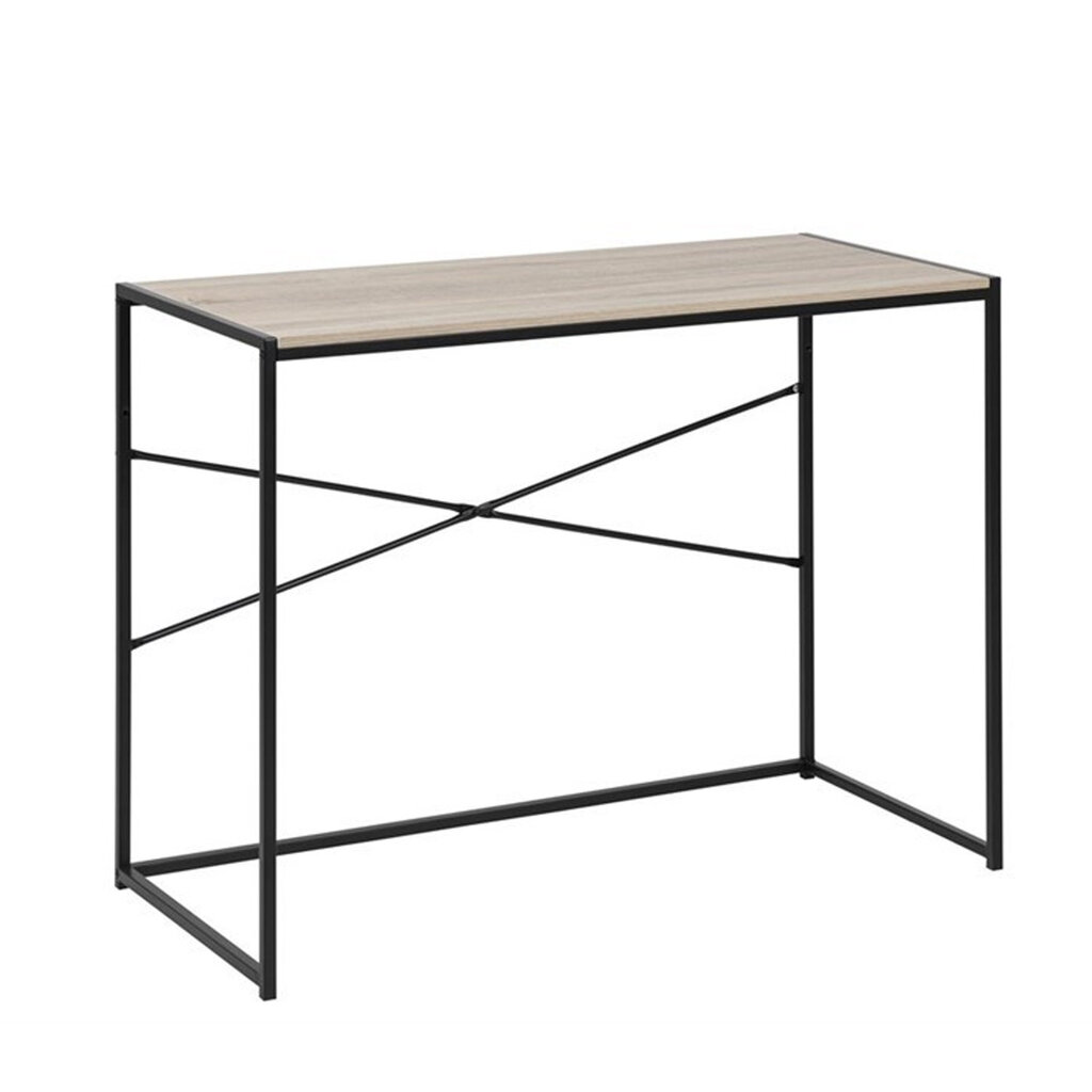 Rašomasis stalas Seaford Sonoma, ąžuolo/juodos spalvos цена и информация | Kompiuteriniai, rašomieji stalai | pigu.lt