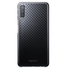 Чехол Gradation Clear Cover EF-AA750CB для Samsung Galaxy A7 (2018), черный цена и информация | Чехлы для телефонов | pigu.lt