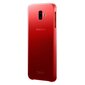 "Samsung J6 plus" EF-AJ610CR Gradacijos skaidrus dangtelis raudonas kaina ir informacija | Telefono dėklai | pigu.lt