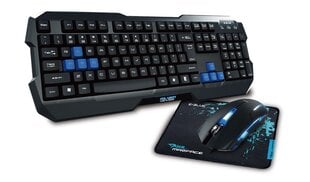 E-Blue K820 Combo Игровой комплект Клавиатура + Мышь + Коврик Черный (ENG) цена и информация | Клавиатуры | pigu.lt