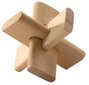 Galvosūkis - medinė 4 geometrinių figūrų dėlionė Brain Twister kaina ir informacija | Stalo žaidimai, galvosūkiai | pigu.lt