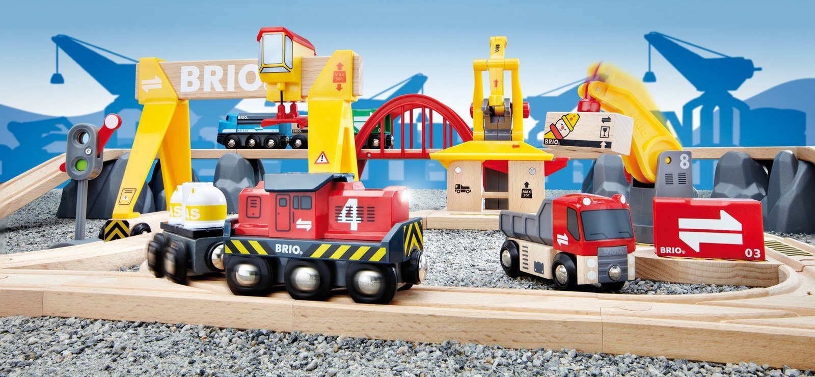 Traukiniai su bėgiais Brio Railway deluxe, 33097 kaina ir informacija | Žaislai berniukams | pigu.lt