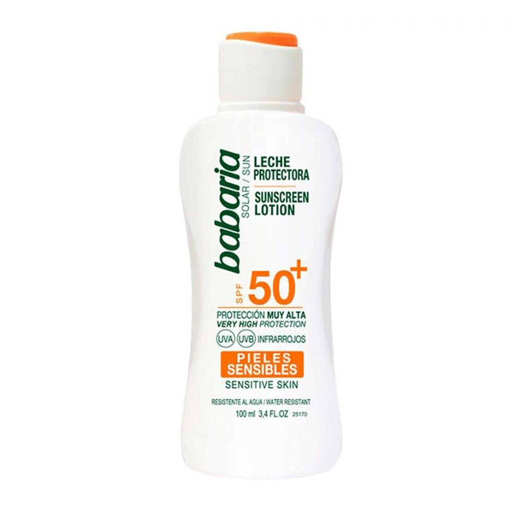 Losjonas nuo saulės SPF50 jautriai odai Babaria, 100 ml цена и информация | Kremai nuo saulės | pigu.lt