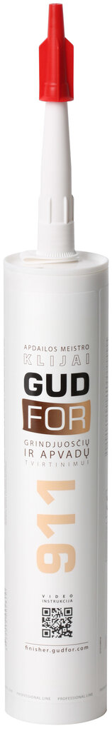 Apdailos meistro klijai 911 grindjuostėms ir apvadams, 290ml GUDFOR kaina |  pigu.lt