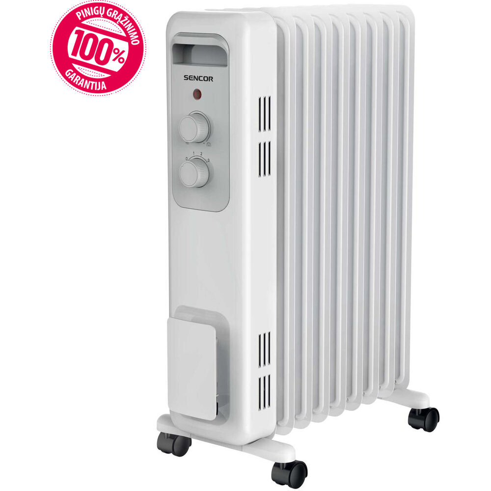 Tepalinis radiatorius SENCOR SOH 3209WH, 2000W, 9 sekcijos kaina ir informacija | Šildytuvai | pigu.lt