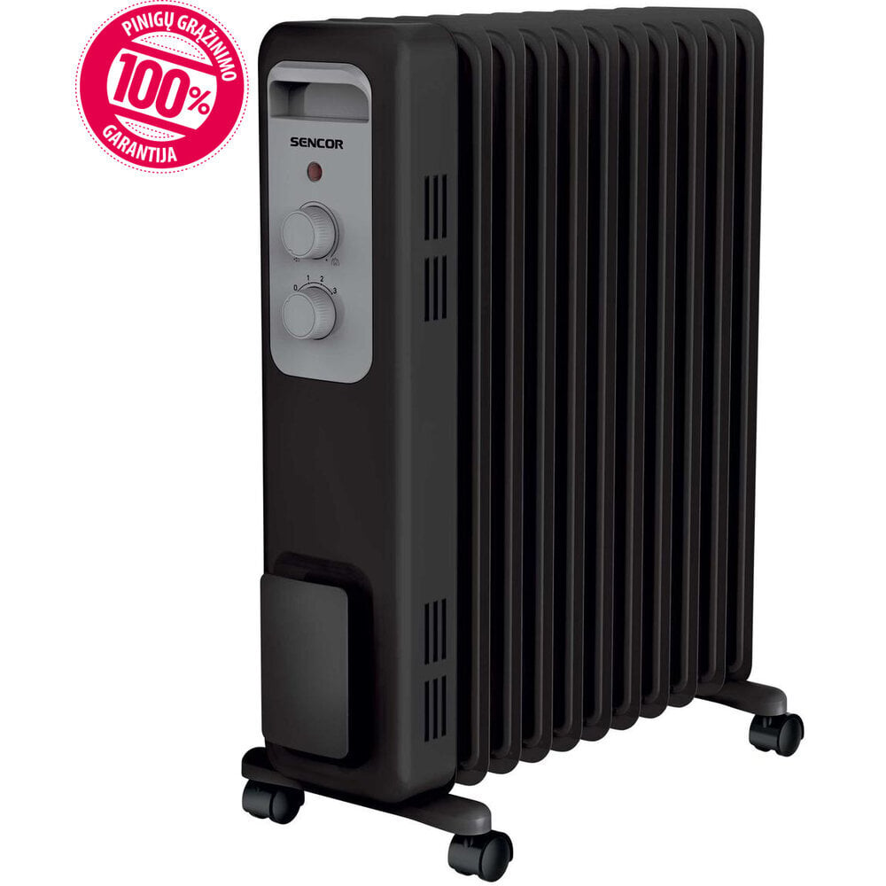 Tepalinis radiatorius SENCOR SOH 3311BK, 2300W, 11 sekcijų цена и информация | Šildytuvai | pigu.lt