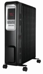 Масляный радиатор Sencor SOH 6111BK, 2,3 кВт, 11 секций, LCD цена и информация | Обогреватели | pigu.lt