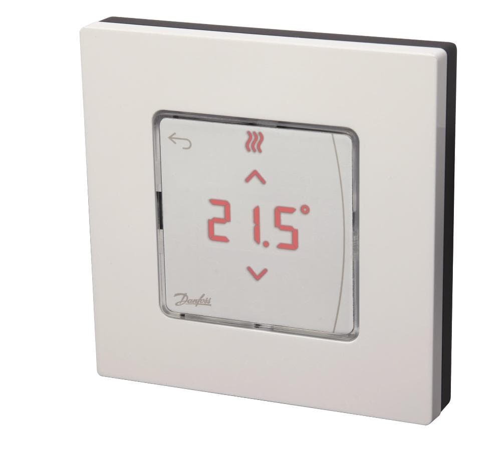 Kambario termostatas Danfoss Icon, virštinkinis, su ekranu цена и информация | Priedai šildymo įrangai | pigu.lt