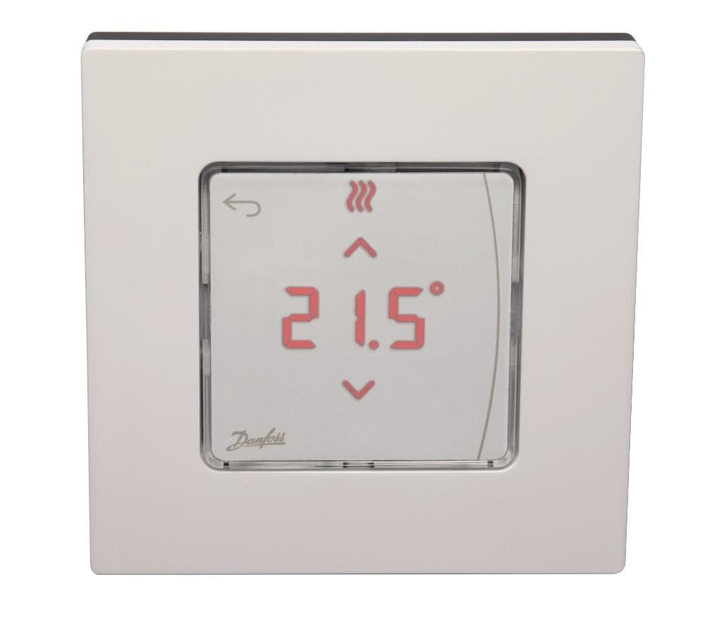 Kambario termostatas Danfoss Icon, virštinkinis, su ekranu цена и информация | Priedai šildymo įrangai | pigu.lt