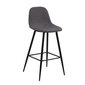 2-jų baro kėdžių komplektas Wilma Sawana, pilkas/juodas цена и информация | Virtuvės ir valgomojo kėdės | pigu.lt