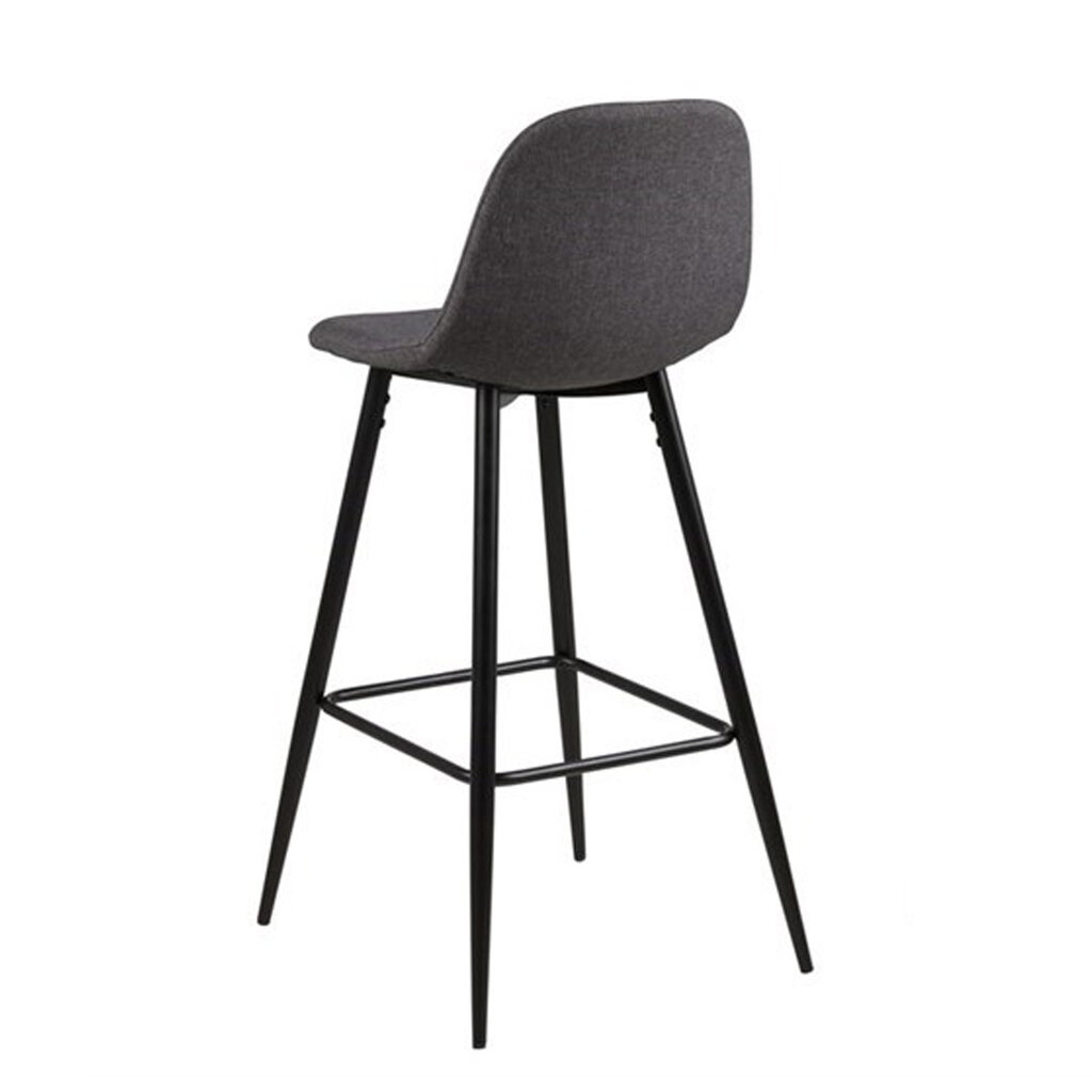 2-jų baro kėdžių komplektas Wilma Sawana, pilkas/juodas kaina ir informacija | Virtuvės ir valgomojo kėdės | pigu.lt