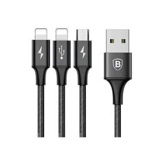 Baseu, Micro USB/Lighthing, 1.2 м цена и информация | Кабели и провода | pigu.lt