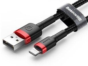Кабель Baseus USB - Lightning, 2.4A, 1 м CALKLF-B09 цена и информация | Кабели и провода | pigu.lt