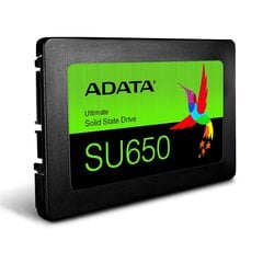 ADATA 480GB 2,5" SATA SSD Ultimate SU650 kaina ir informacija | Vidiniai kietieji diskai (HDD, SSD, Hybrid) | pigu.lt