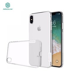 Чехол-крышка Nillkin Nature супер тонкий 0.6 мм для Apple iPhone XS Max, прозрачный цена и информация | Чехлы для телефонов | pigu.lt