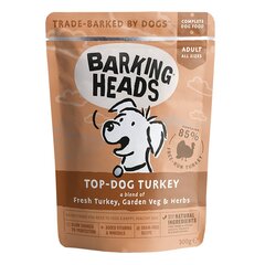 Barking heads su kalakutiena Top Dog Turkey 300g цена и информация | Консервы для собак | pigu.lt