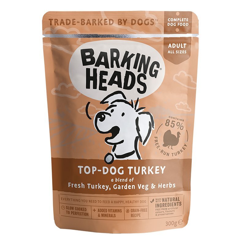 Barking heads su kalakutiena Top Dog Turkey 300g kaina ir informacija | Konservai šunims | pigu.lt