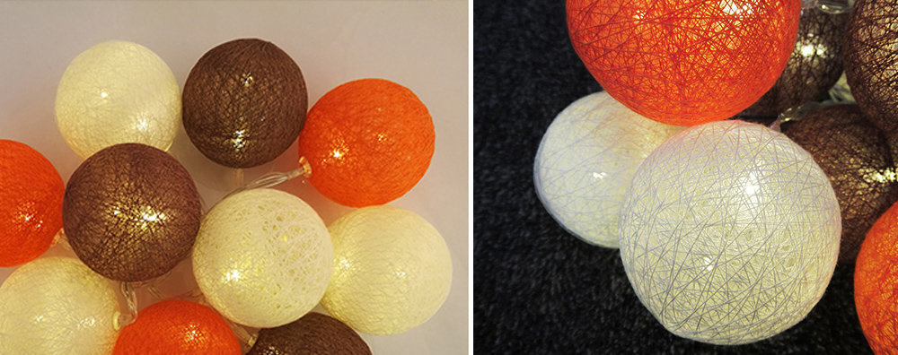 Tekstilinė šviečianti girlianda, 10 LED kaina ir informacija | Girliandos | pigu.lt