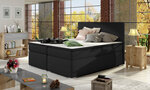 Кровать Divalo BD02, 160x200 см, черная
