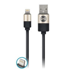 Forever USB cable for iPhone 8-pin modern black цена и информация | Кабели для телефонов | pigu.lt