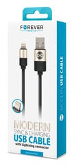 USB laidas su iPhone 8-PIN 1m 2A, juodas цена и информация | Кабели для телефонов | pigu.lt
