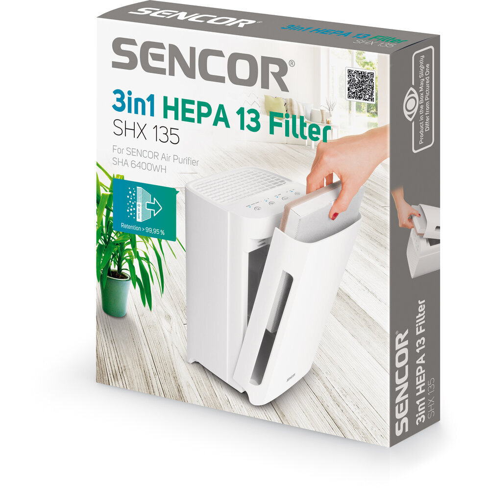 3in1 HEPA-13 filtras oro valytuvo modeliui SENCOR 6400WH kaina ir informacija | Oro reguliavimo įrangos priedai | pigu.lt