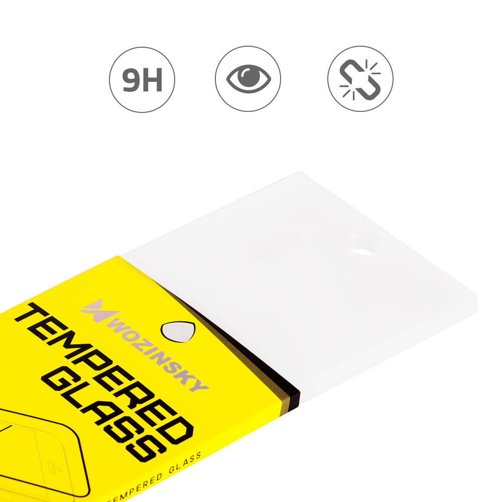 Wozinsky grūdintas stiklas su apsauga dangteliui skirtas iPhone XS / X , Juodas kaina ir informacija | Apsauginės plėvelės telefonams | pigu.lt