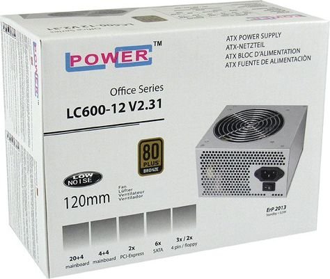 LC-Power LC600-12 V2.31 kaina ir informacija | Maitinimo šaltiniai (PSU) | pigu.lt