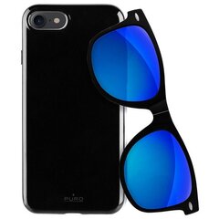 Puro Sunny Kit etui iPhone 7|8 + okulary SE 2020 | SE 2022 czarny|black IPC747SUNNYKIT1BLK цена и информация | Чехлы для телефонов | pigu.lt