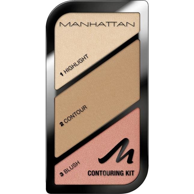 Veido kontūravimo paletė Manhattan 18.5 g цена и информация | Makiažo pagrindai, pudros | pigu.lt