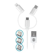 Forever 3in1, USB C, Lightning, USB Micro A, 1 m kaina ir informacija | Forever Video ir Audio aparatūra | pigu.lt