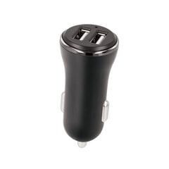 Forever CC-03 car charger (dual USB | 2,4 A) + 3in1 cable (microUSB + iPhone + Type-C) цена и информация | Зарядные устройства для телефонов | pigu.lt