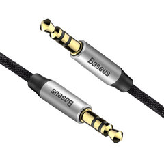 Baseus CAM30-CS1 Premium AUX kabelis 3,5 mm -> 3,5 mm 1.5m Pilka kaina ir informacija | Laidai telefonams | pigu.lt
