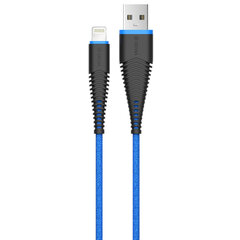 Devia Fish1 cable 8-pin blue цена и информация | Кабели для телефонов | pigu.lt