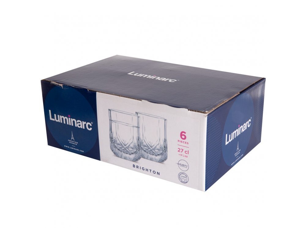 Luminarc stiklinės Brighton, 270 ml, 6 vnt. kaina ir informacija | Taurės, puodeliai, ąsočiai | pigu.lt