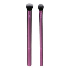 Makiažo šepetėlių rinkinys Real Techniques Eye Shade Blend Brush 2 vnt. kaina ir informacija | Makiažo šepetėliai, kempinėlės | pigu.lt