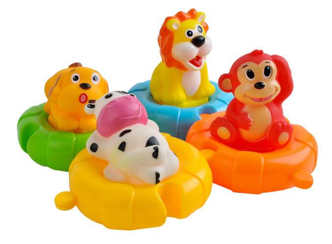 Maudynių žaislų rinkinys Happy Zoo цена и информация | Žaislai kūdikiams | pigu.lt